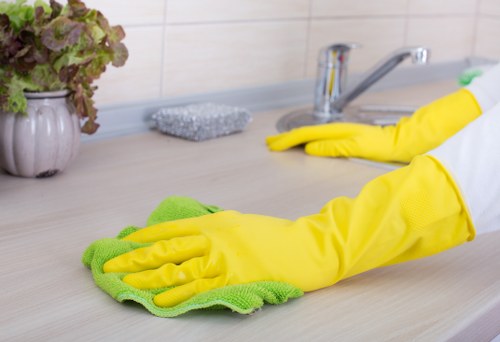 Local oven cleaner working in a flat near Shepherds Bush