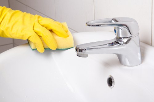 Office cleaning team working in a shared business space near Shepherd’s Bush