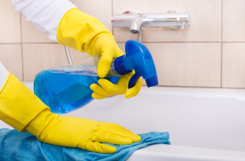 End section of service terms with a deep cleaning compliance theme